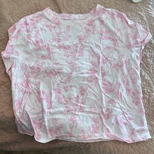 No Boundaries Light Pink Camo Crop Top